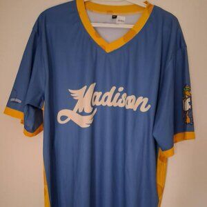 Madison Mallards On Field Jersey Adult Unisex Sz XXL MILB Minors